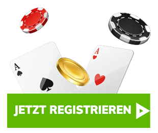 spielkarten und chips mit registrieren button