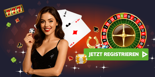 frau mit roulette und casino chips