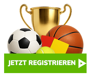 Sport Wetten Schweiz mit pokal und bällen