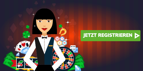 casino dealer mit roulette und spielkarten